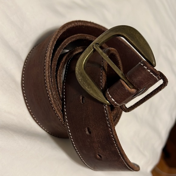 Leather belt, size 40 - Picture 4 of 10